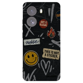 Picasee fekete szilikon tok az alábbi mobiltelefonokra Xiaomi Poco X7 - STICKERS x TAGS