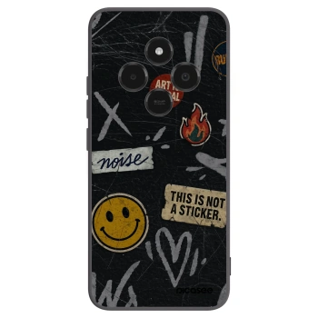 Picasee fekete szilikon tok az alábbi mobiltelefonokra Xiaomi Poco C75 - STICKERS x TAGS