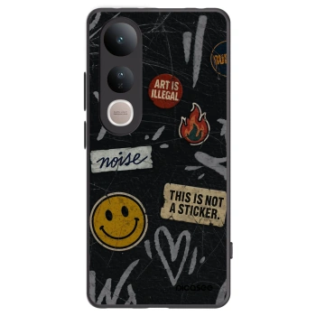Picasee fekete szilikon tok az alábbi mobiltelefonokra Vivo V50 Lite 5G - STICKERS x TAGS