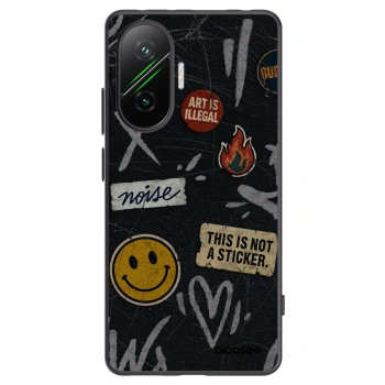 Picasee fekete szilikon tok az alábbi mobiltelefonokra Xiaomi Poco F7 Pro 5G - STICKERS x TAGS