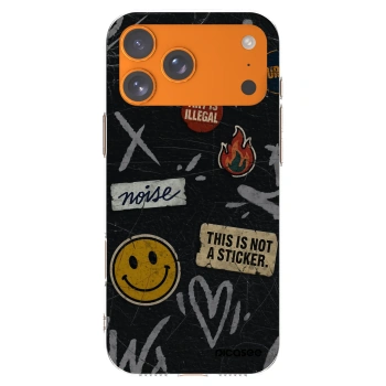 Picasee átlátszó szilikon tok az alábbi mobiltelefonokra Apple iPhone 17 Pro Max - STICKERS x TAGS