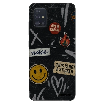Szilikon tok erre a típusra Samsung Galaxy A51 A515F - STICKERS x TAGS