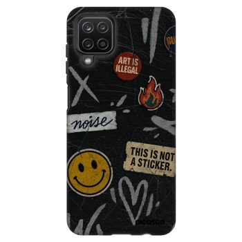 Szilikon tok erre a típusra Samsung Galaxy A12 A125F - STICKERS x TAGS