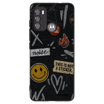 Picasee fekete szilikon tok az alábbi mobiltelefonokra Motorola Edge 60 5G - STICKERS x TAGS