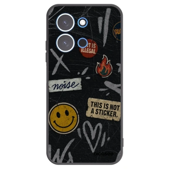 Picasee fekete szilikon tok az alábbi mobiltelefonokra Xiaomi Redmi 15C 4G - STICKERS x TAGS