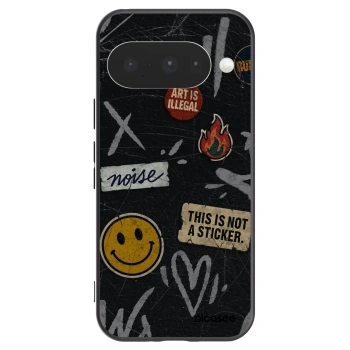 Picasee fekete szilikon tok az alábbi mobiltelefonokra Google Pixel 10 - STICKERS x TAGS