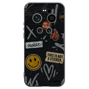 Picasee fekete szilikon tok az alábbi mobiltelefonokra Xiaomi 17 Ultra - STICKERS x TAGS