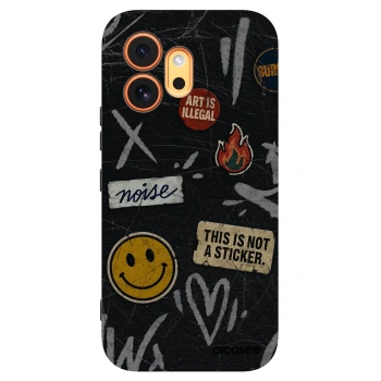 Picasee fekete szilikon tok az alábbi mobiltelefonokra Honor 600 - STICKERS x TAGS