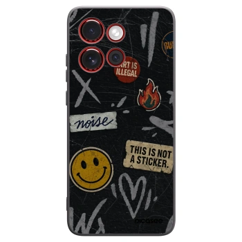 Picasee fekete szilikon tok az alábbi mobiltelefonokra Motorola Edge 60 Neo 5G - STICKERS x TAGS