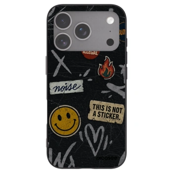Picasee fekete szilikon tok az alábbi mobiltelefonokra Apple iPhone 18 Pro - STICKERS x TAGS