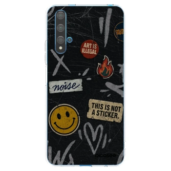 Picasee átlátszó szilikon tok az alábbi mobiltelefonokra Huawei Nova 5T - STICKERS x TAGS