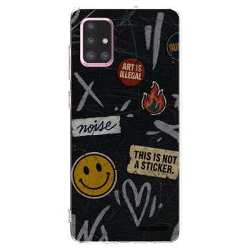 Picasee átlátszó szilikon tok az alábbi mobiltelefonokra Samsung Galaxy A71 A715F - STICKERS x TAGS