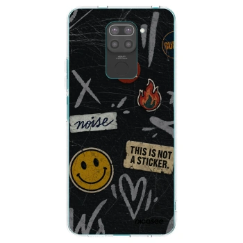 Picasee fekete szilikon tok az alábbi mobiltelefonokra Xiaomi Redmi Note 9 - STICKERS x TAGS