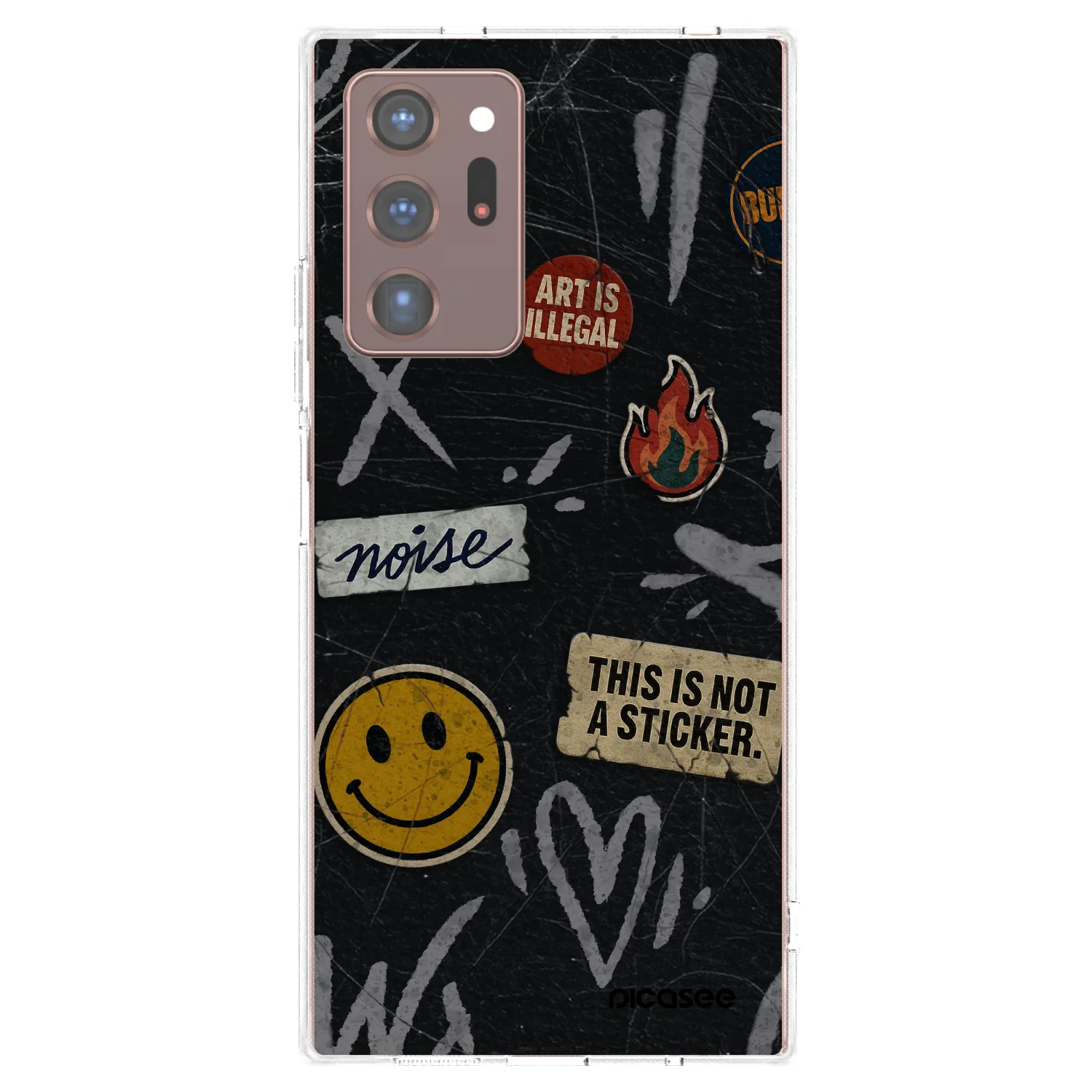 Picasee átlátszó szilikon tok az alábbi mobiltelefonokra Samsung Galaxy Note 20 Ultra - STICKERS x TAGS