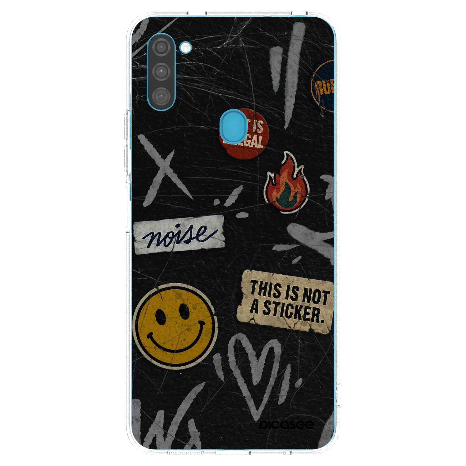 Picasee átlátszó szilikon tok az alábbi mobiltelefonokra Samsung Galaxy M11 - STICKERS x TAGS
