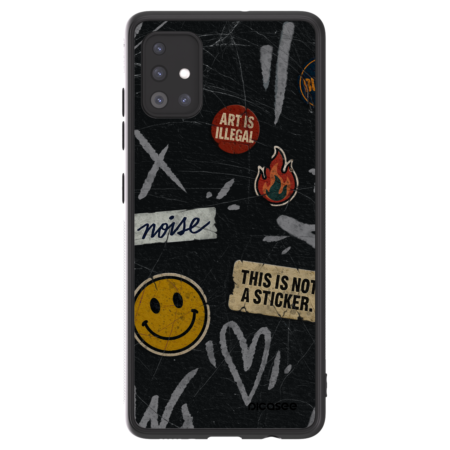Picasee ULTIMATE CASE Samsung Galaxy A51 A515F - készülékre - STICKERS x TAGS