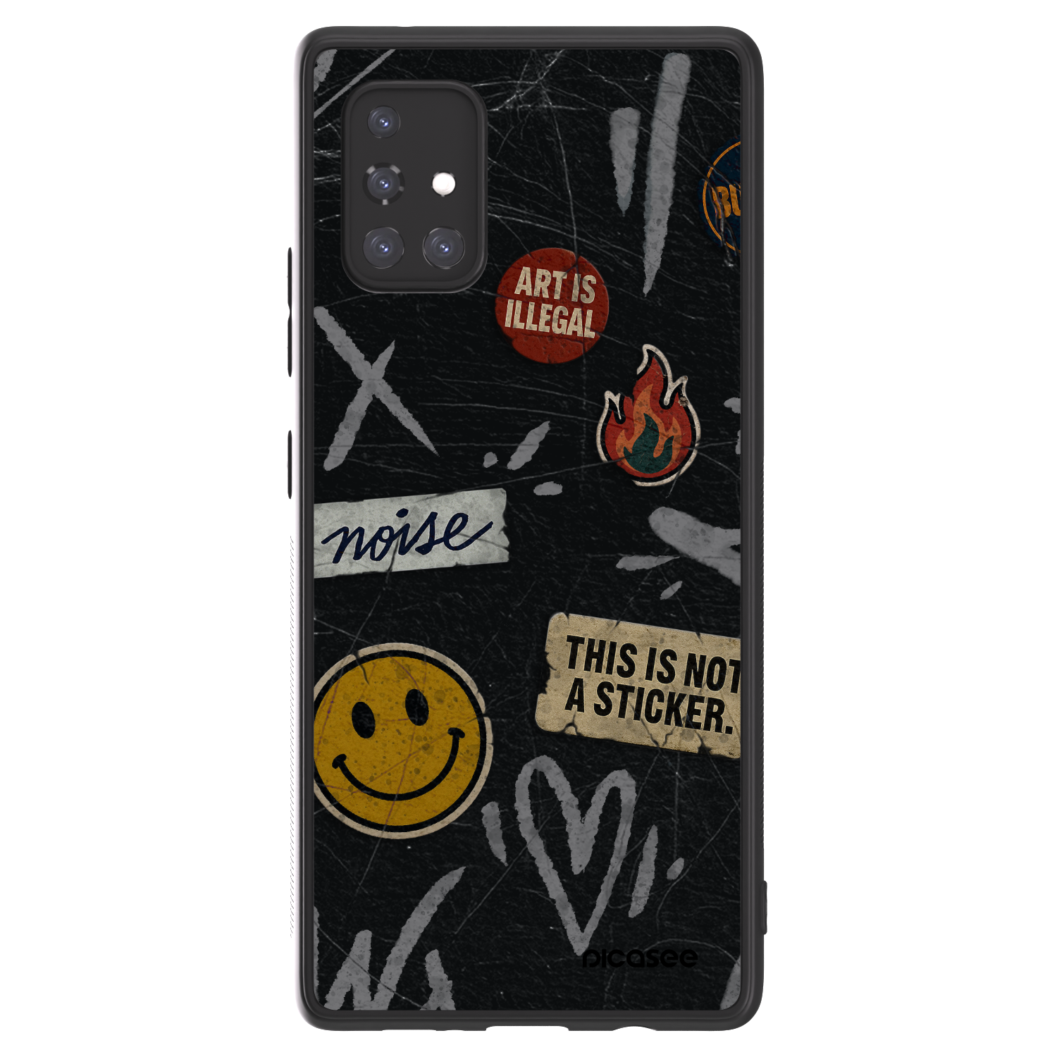 Picasee ULTIMATE CASE Samsung Galaxy A71 A715F - készülékre - STICKERS x TAGS