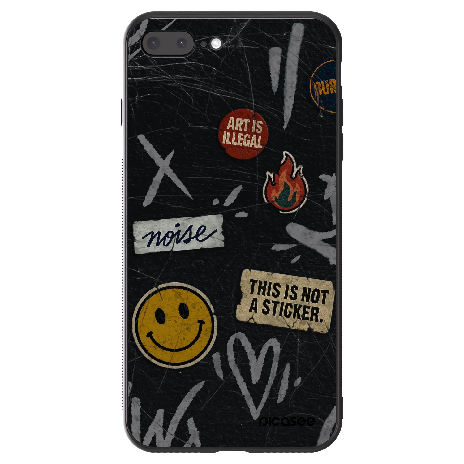 Picasee ULTIMATE CASE Apple iPhone 7 Plus - készülékre - STICKERS x TAGS