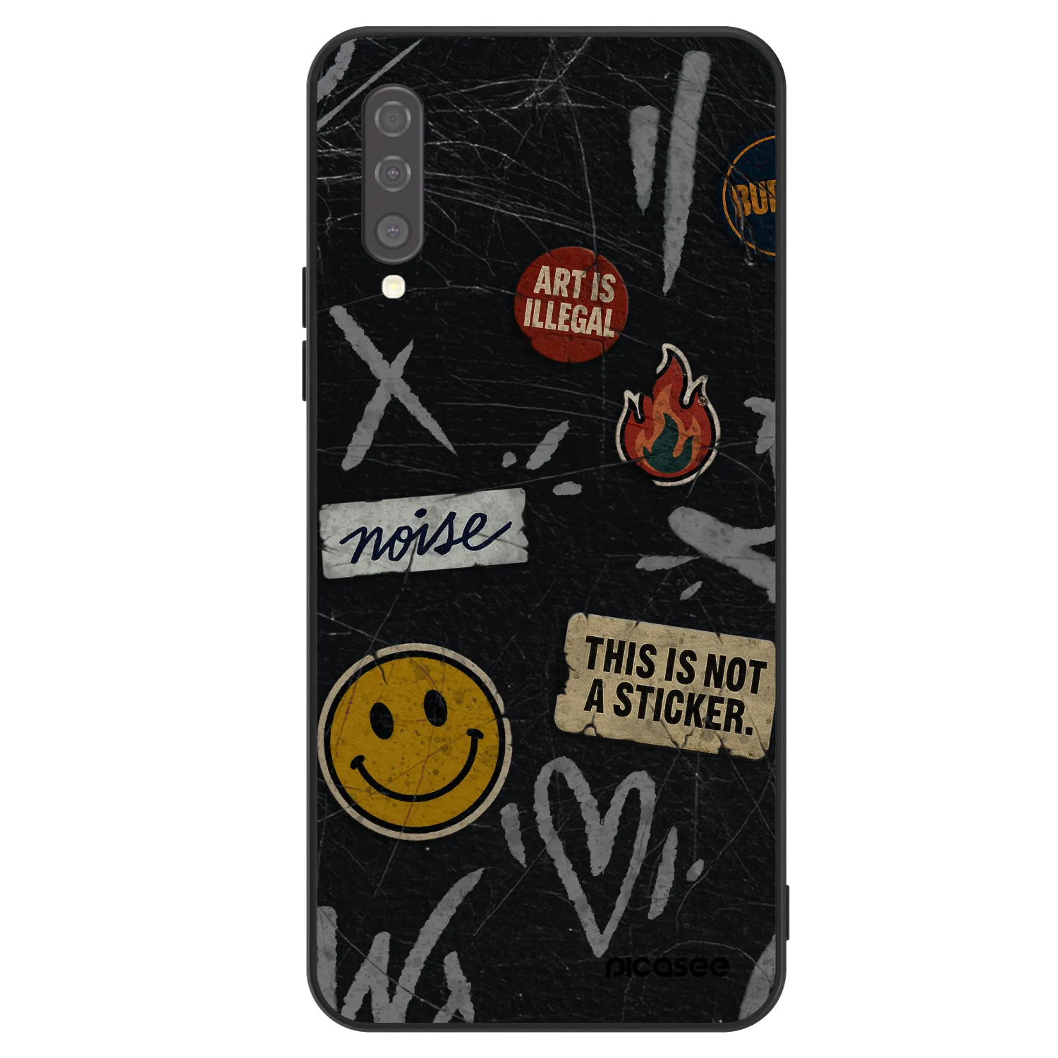Picasee ULTIMATE CASE Samsung Galaxy A50 A505F - készülékre - STICKERS x TAGS