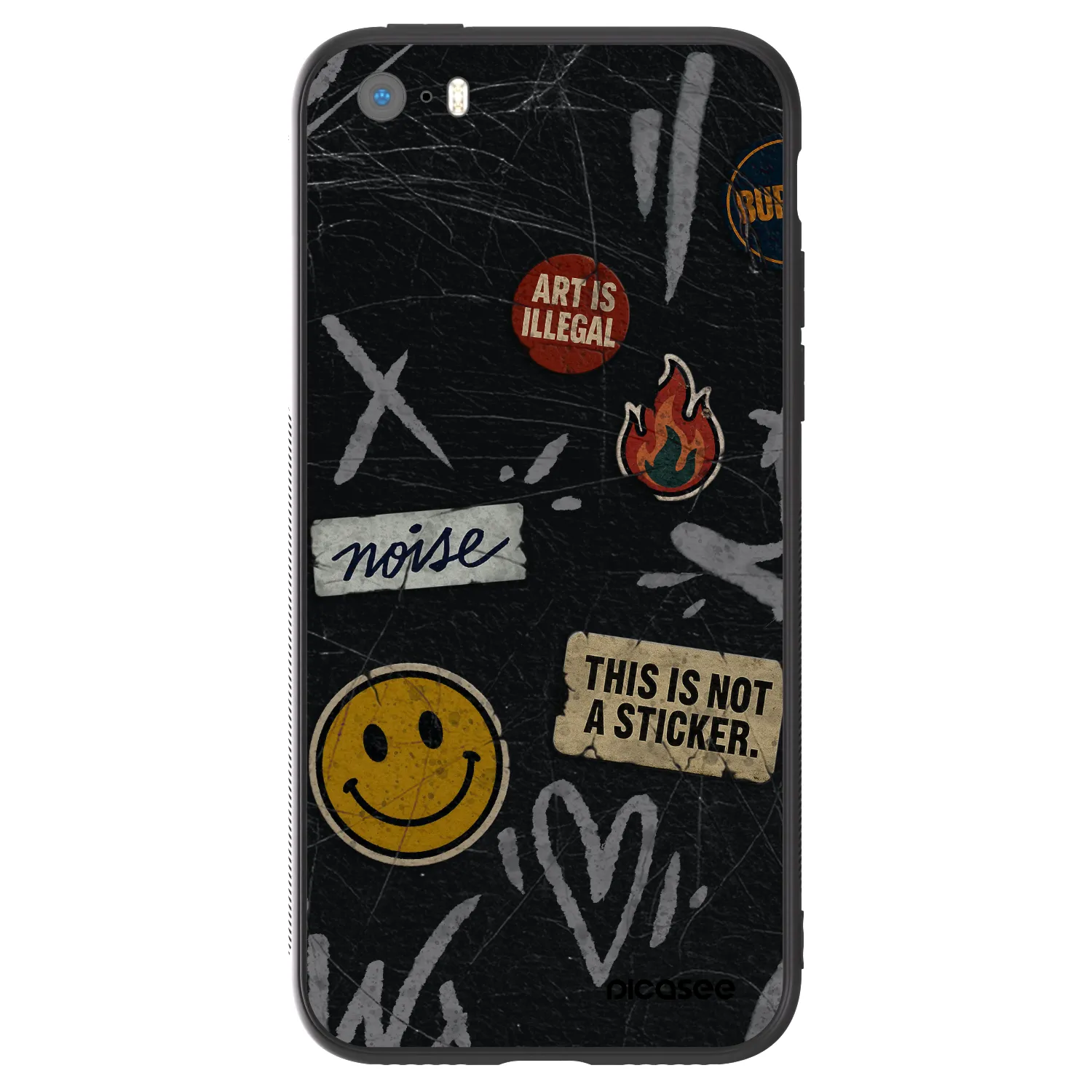 Picasee ULTIMATE CASE Apple iPhone 5/5S/SE - készülékre - STICKERS x TAGS