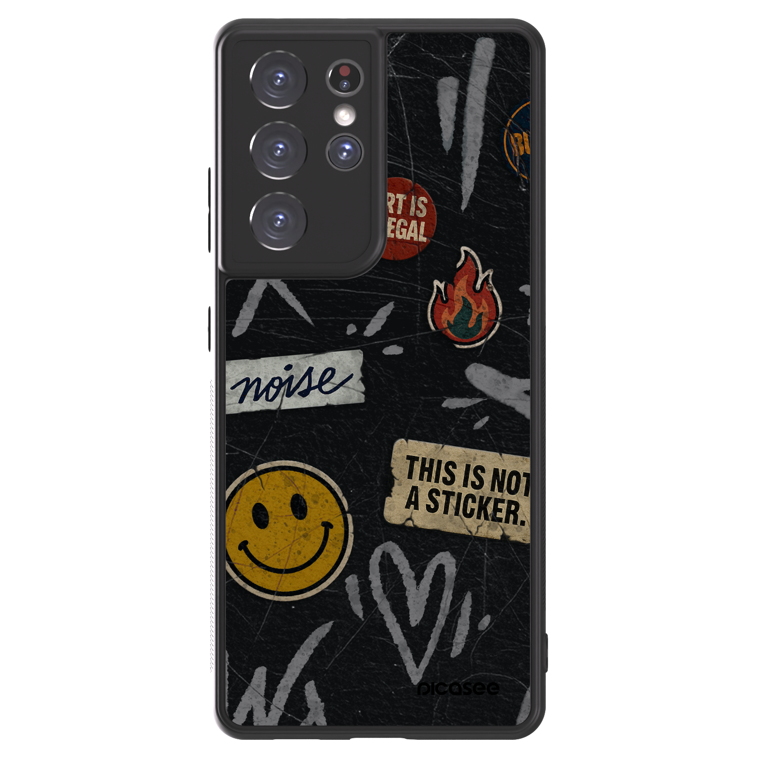 Picasee ULTIMATE CASE Samsung Galaxy S21 Ultra 5G G998B - készülékre - STICKERS x TAGS
