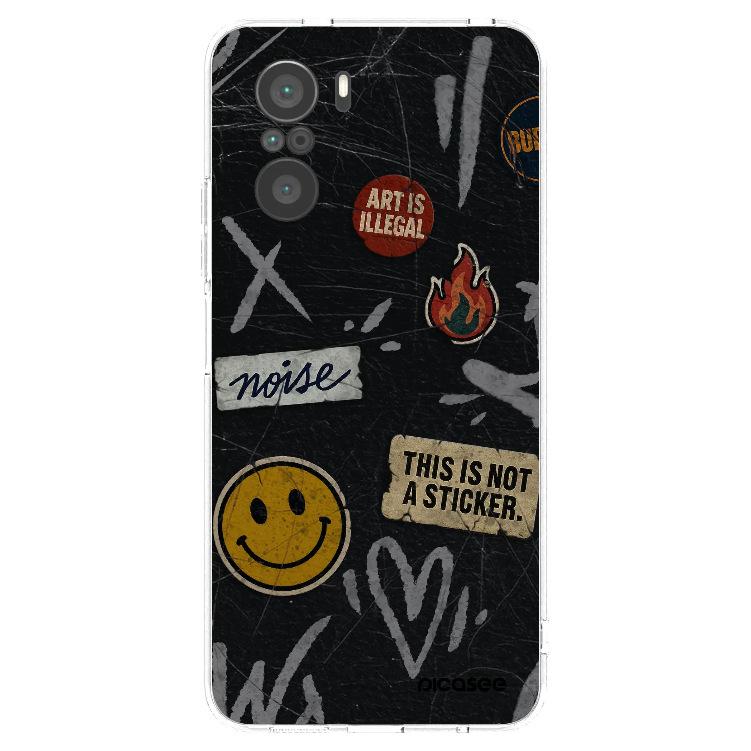 Picasee átlátszó szilikon tok az alábbi mobiltelefonokra Xiaomi Poco F3 - STICKERS x TAGS