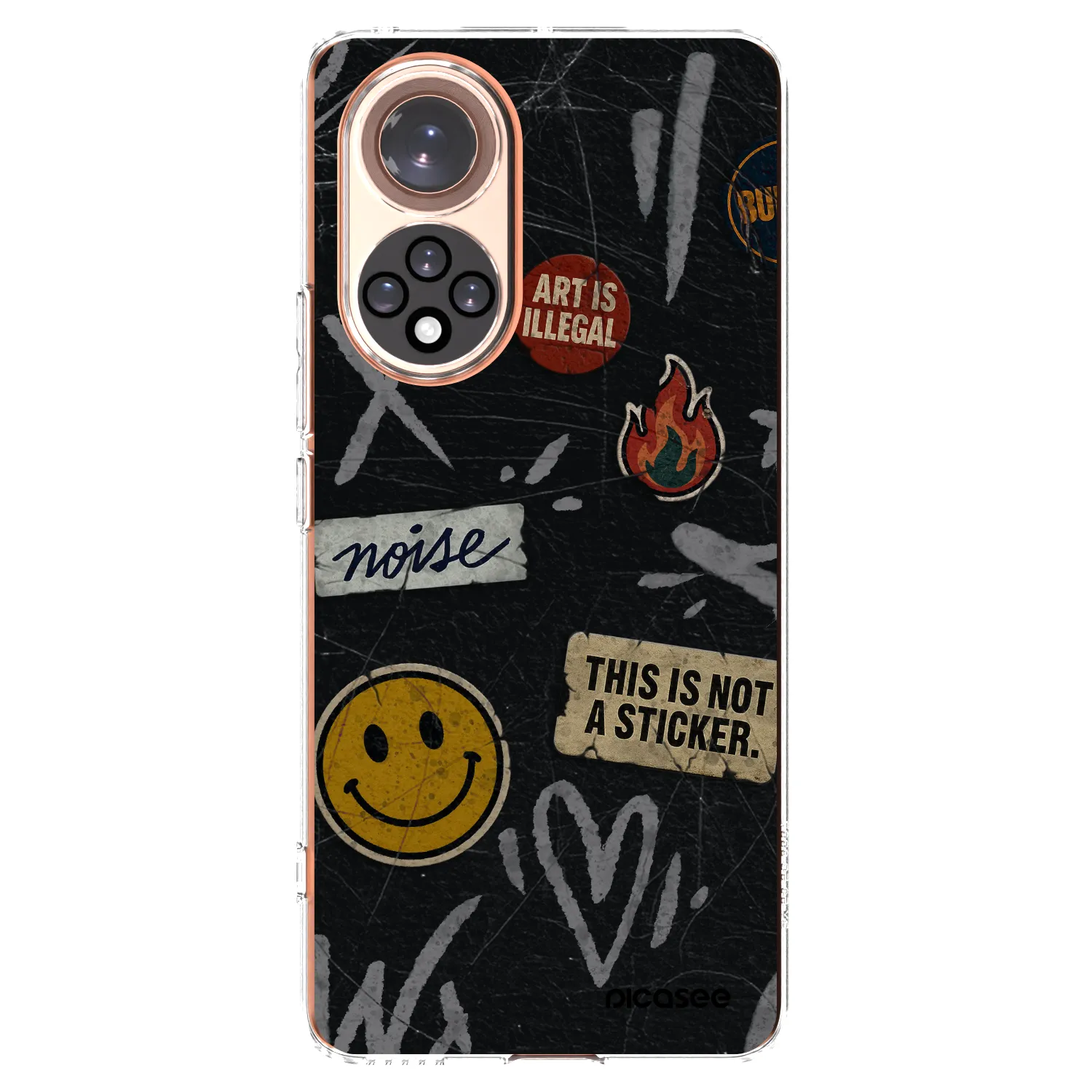 Picasee átlátszó szilikon tok az alábbi mobiltelefonokra Honor 50 5G - STICKERS x TAGS
