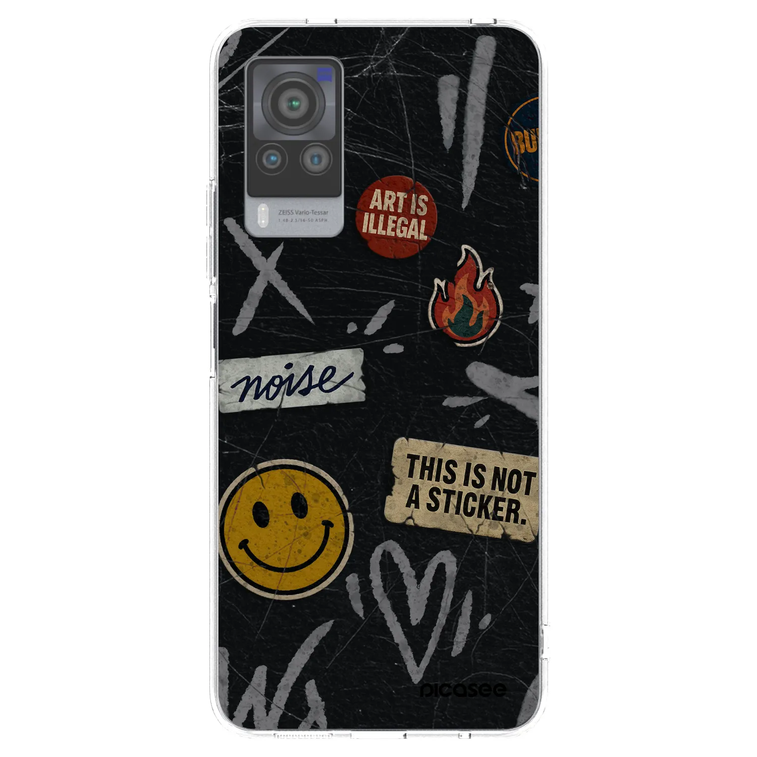 Picasee átlátszó szilikon tok az alábbi mobiltelefonokra Vivo X60 Pro 5G - STICKERS x TAGS