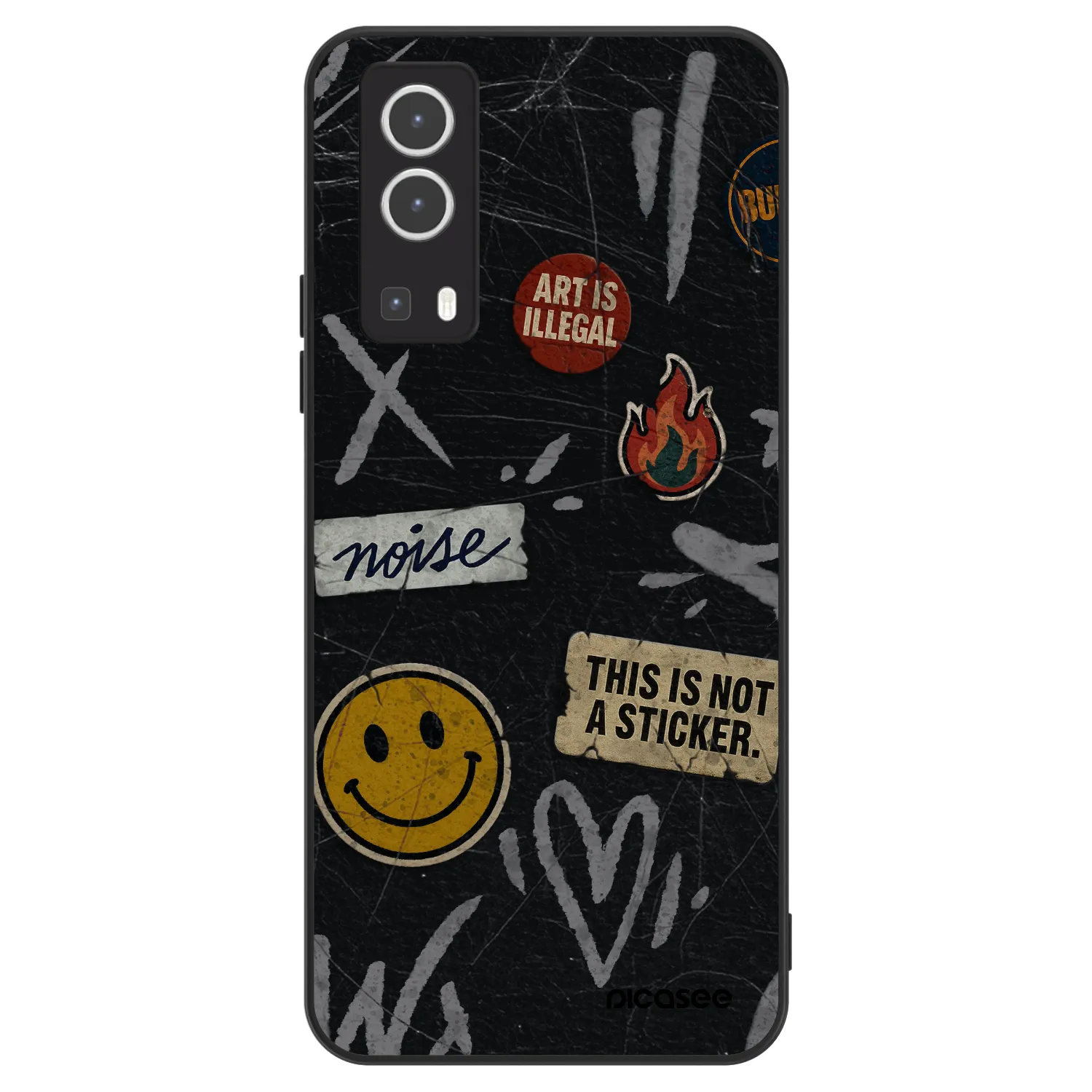 Picasee ULTIMATE CASE Vivo Y72 5G - készülékre - STICKERS x TAGS