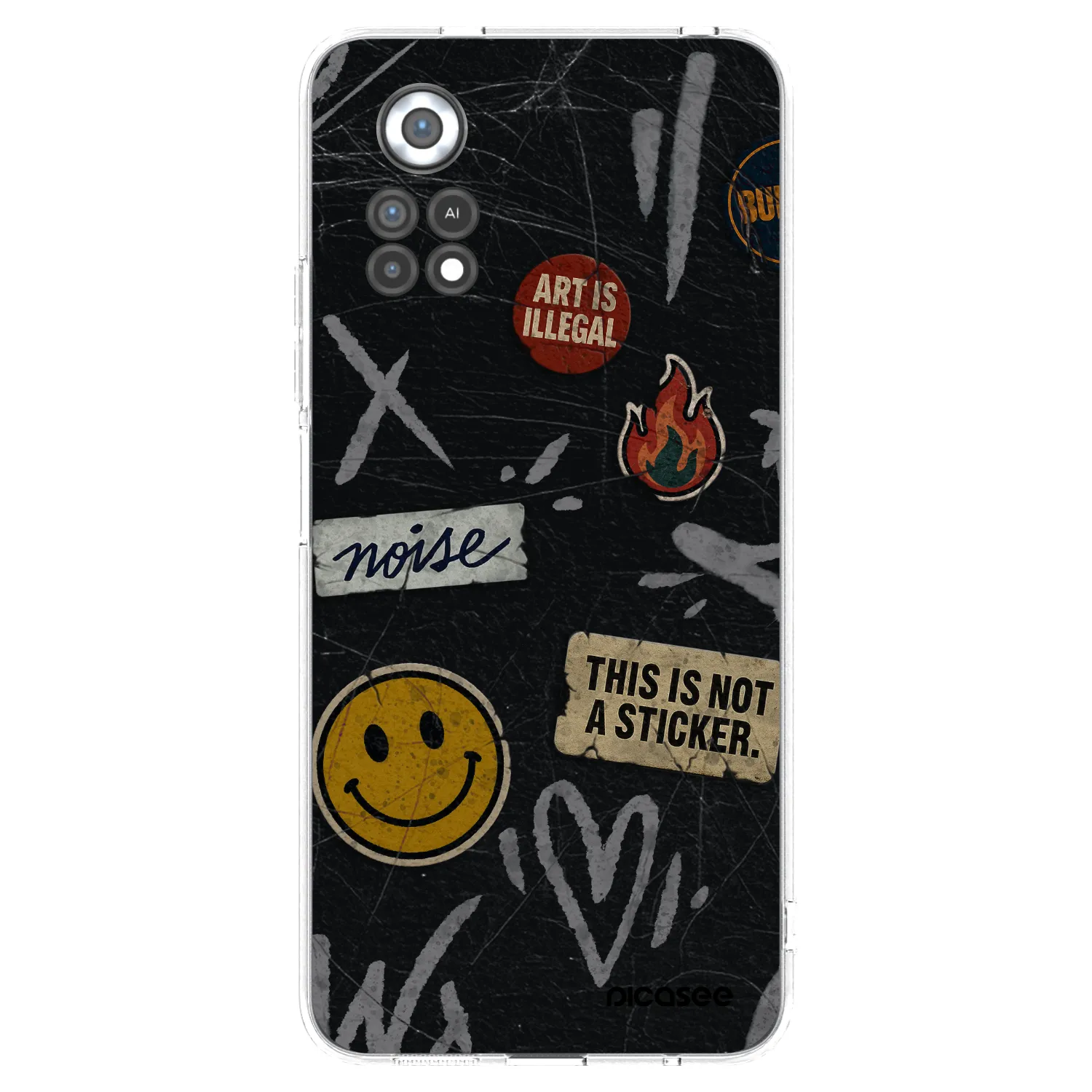 Picasee átlátszó szilikon tok az alábbi mobiltelefonokra Xiaomi Poco X4 Pro 5G - STICKERS x TAGS