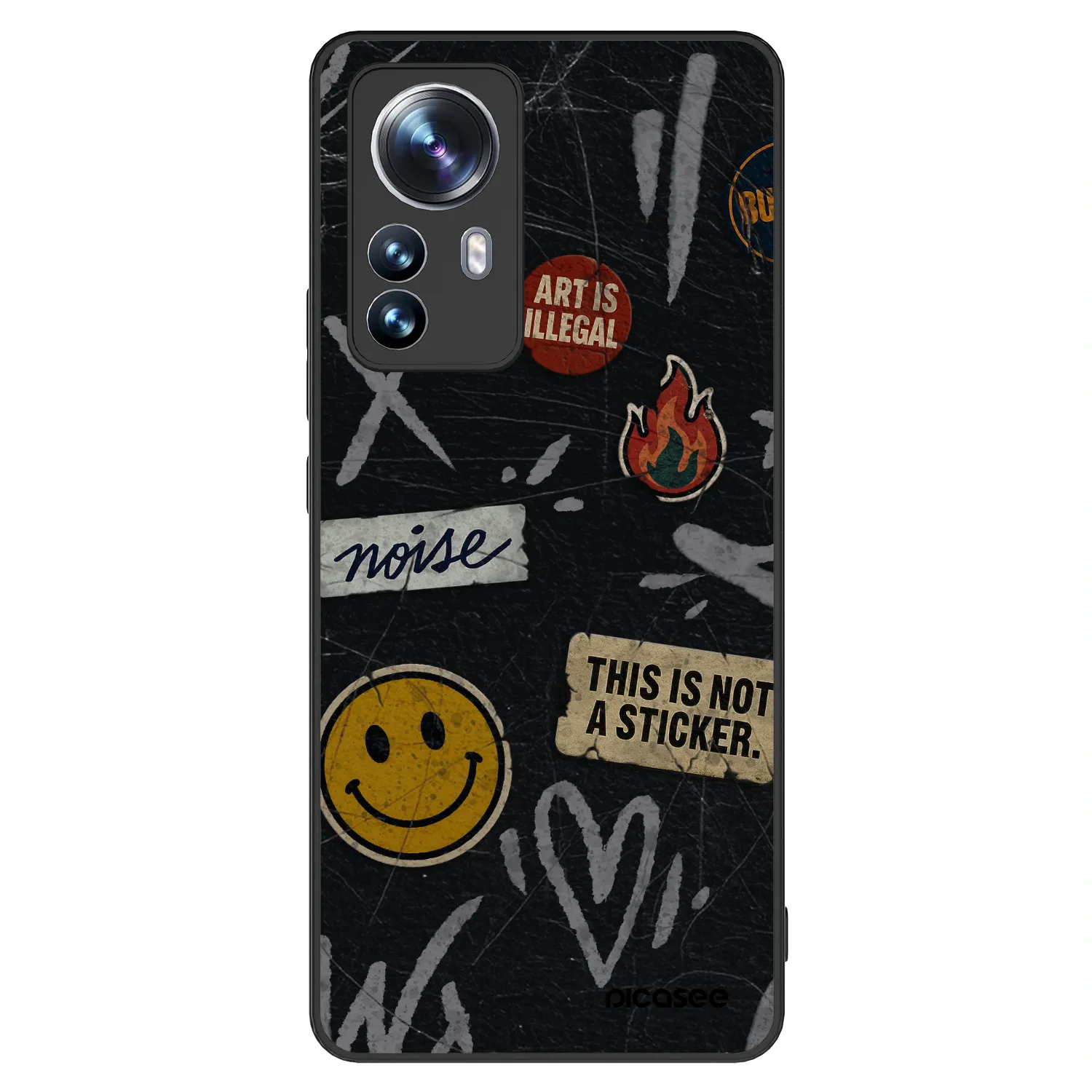 Picasee ULTIMATE CASE Xiaomi 12 Pro - készülékre - STICKERS x TAGS