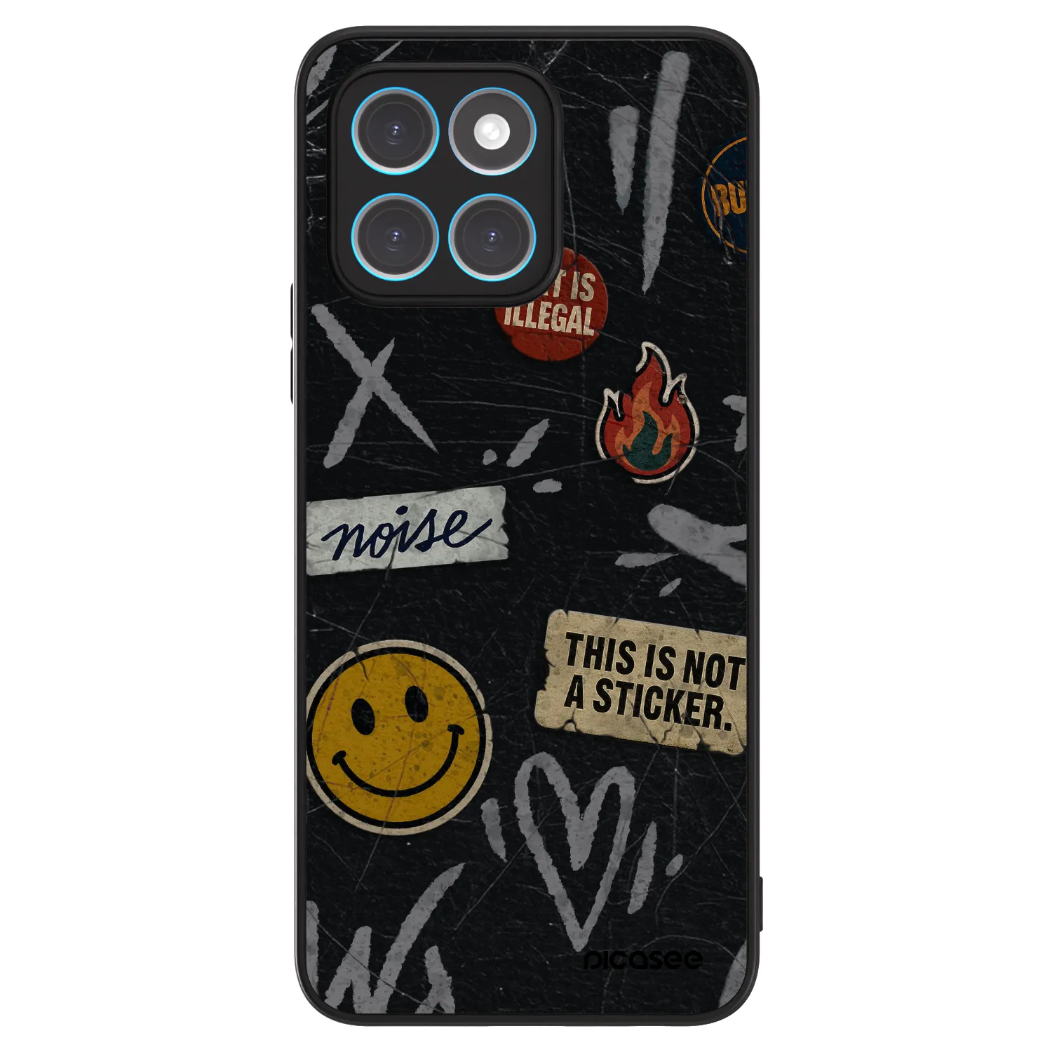 Picasee ULTIMATE CASE Honor X8 4G - készülékre - STICKERS x TAGS