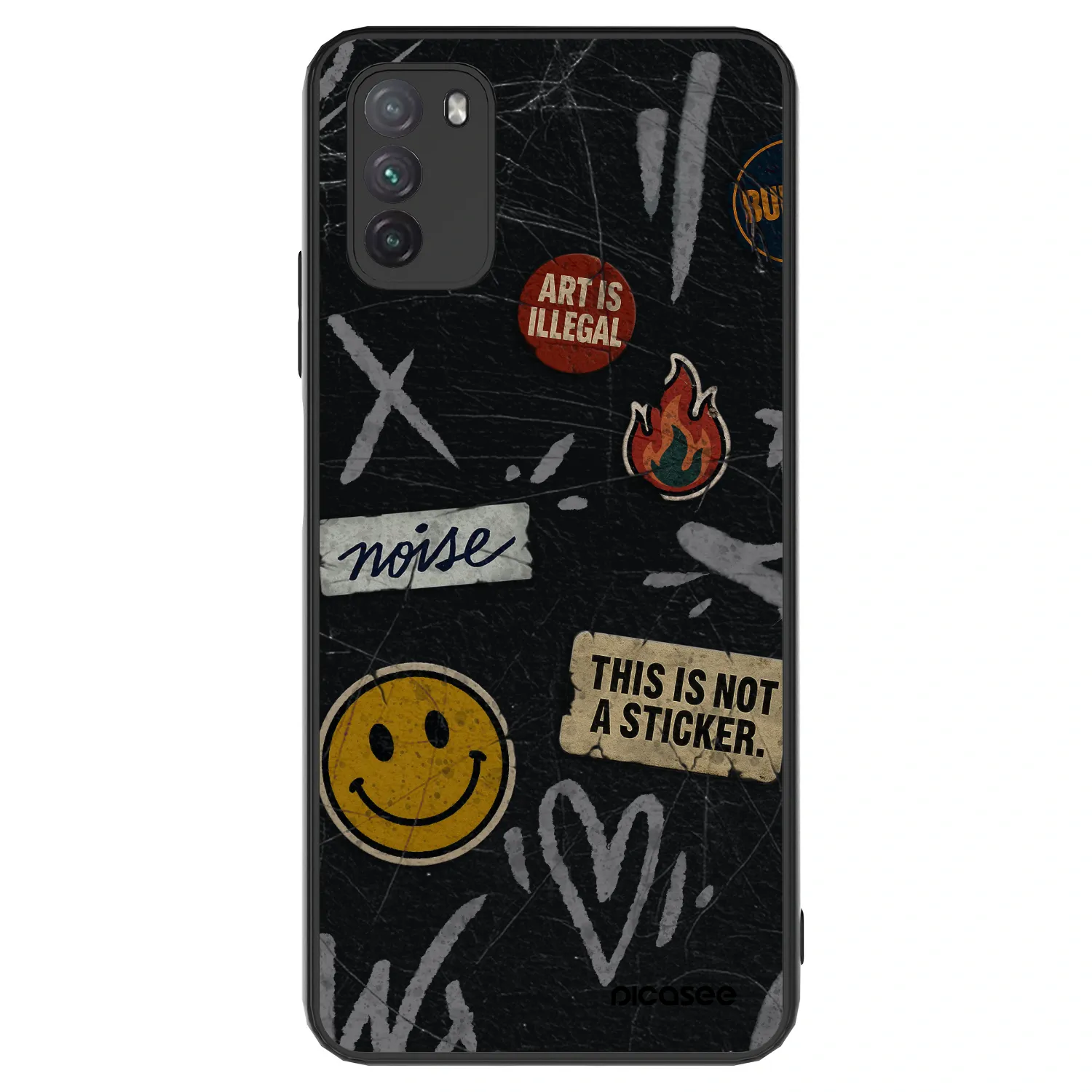 Picasee ULTIMATE CASE Xiaomi Poco M3 - készülékre - STICKERS x TAGS