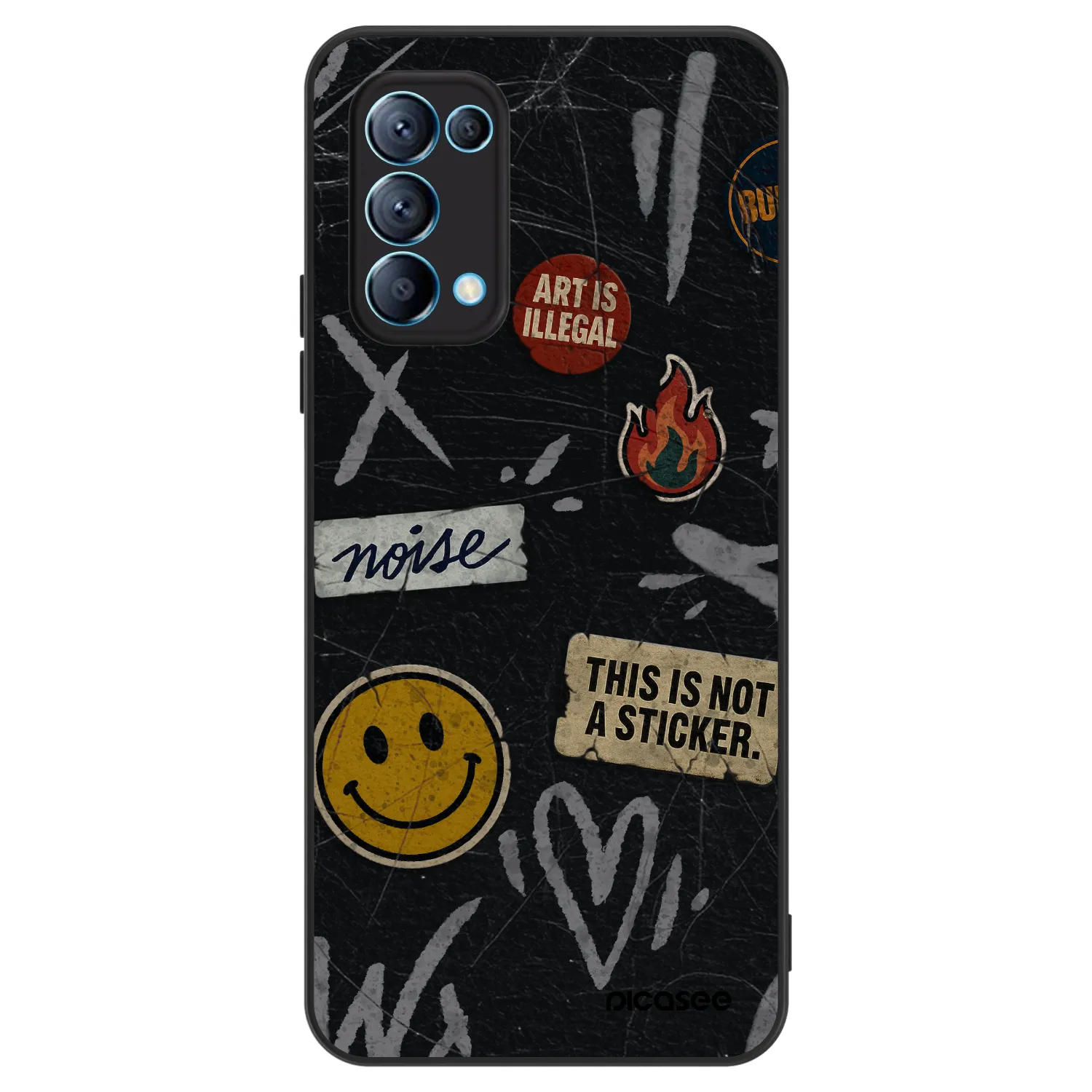 Picasee ULTIMATE CASE OPPO Reno 5 5G - készülékre - STICKERS x TAGS