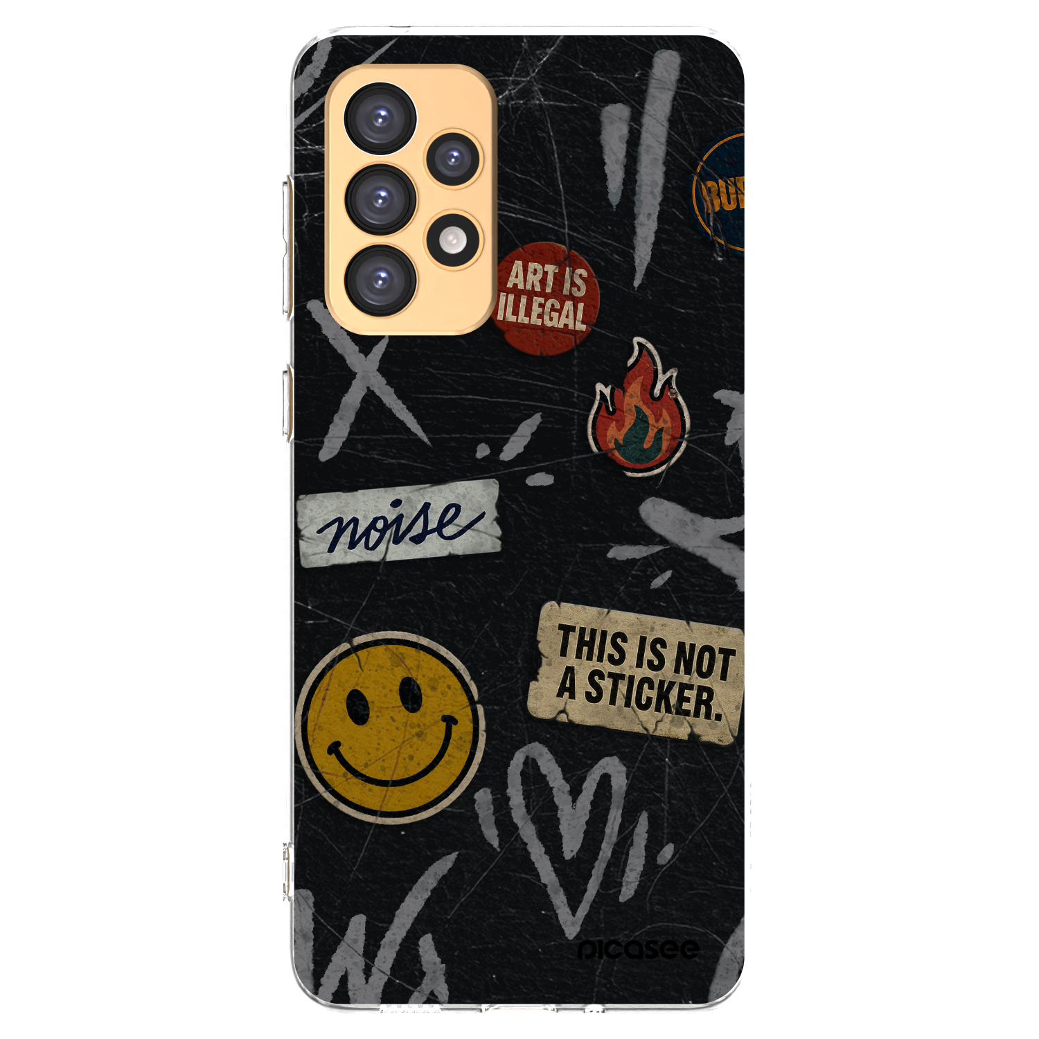Picasee átlátszó szilikon tok az alábbi mobiltelefonokra Samsung Galaxy A33 5G A336 - STICKERS x TAGS