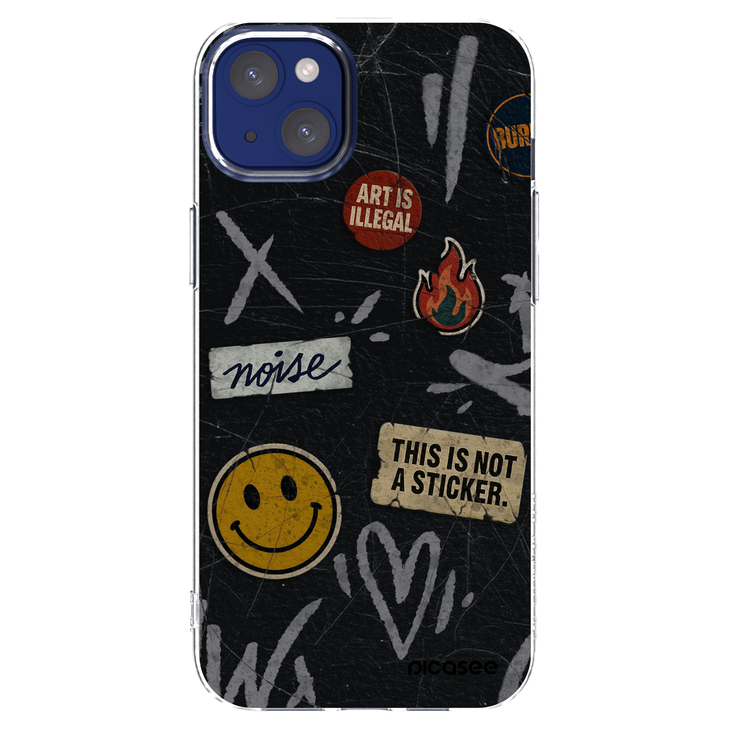 Picasee átlátszó szilikon tok az alábbi mobiltelefonokra Apple iPhone 14 Plus - STICKERS x TAGS