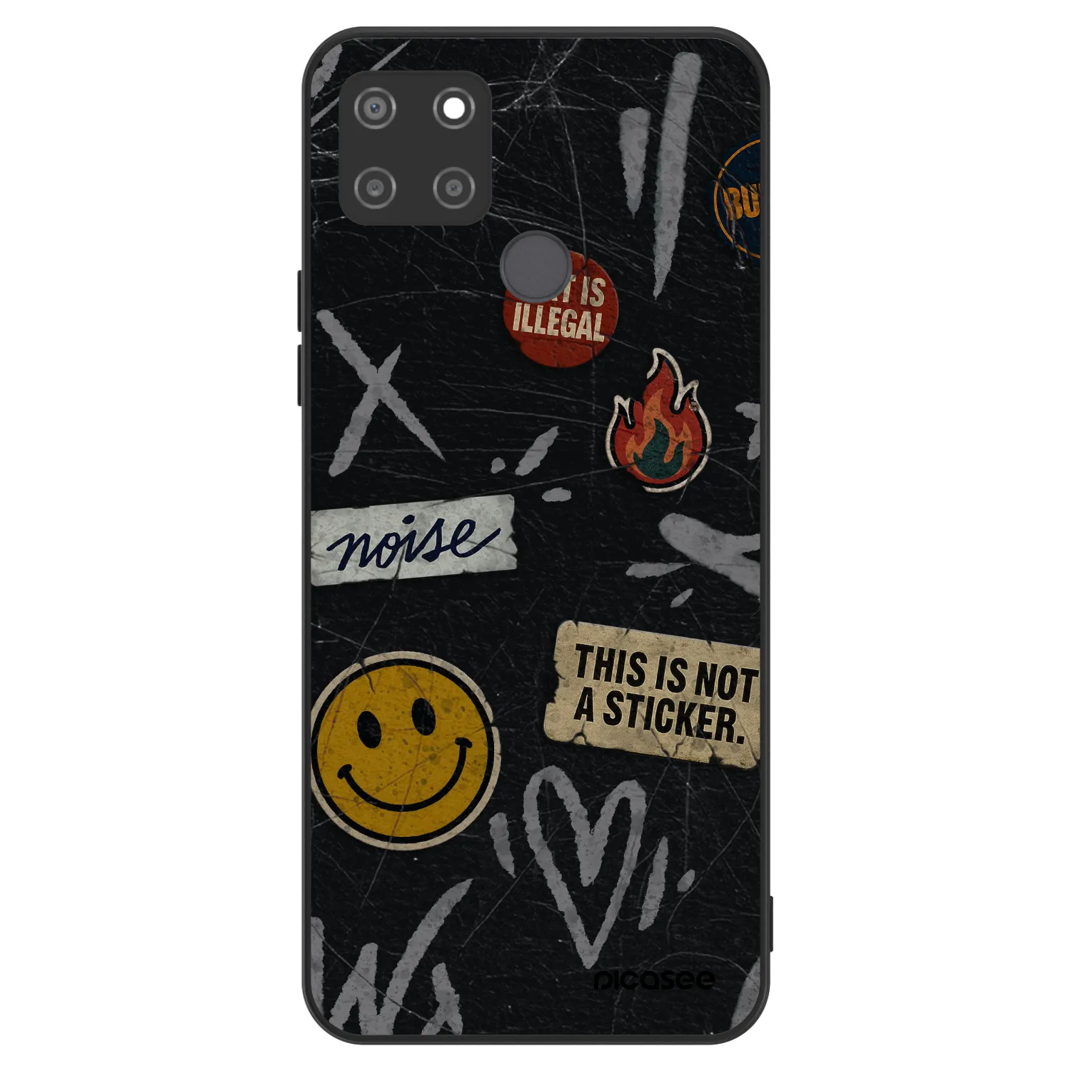 Picasee ULTIMATE CASE Realme C21Y - készülékre - STICKERS x TAGS