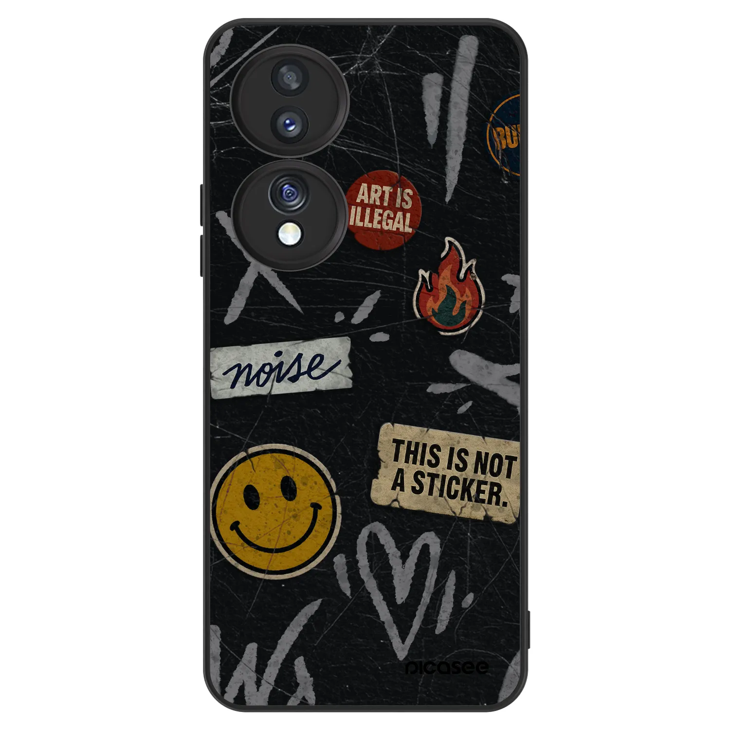 Picasee ULTIMATE CASE Honor 70 - készülékre - STICKERS x TAGS