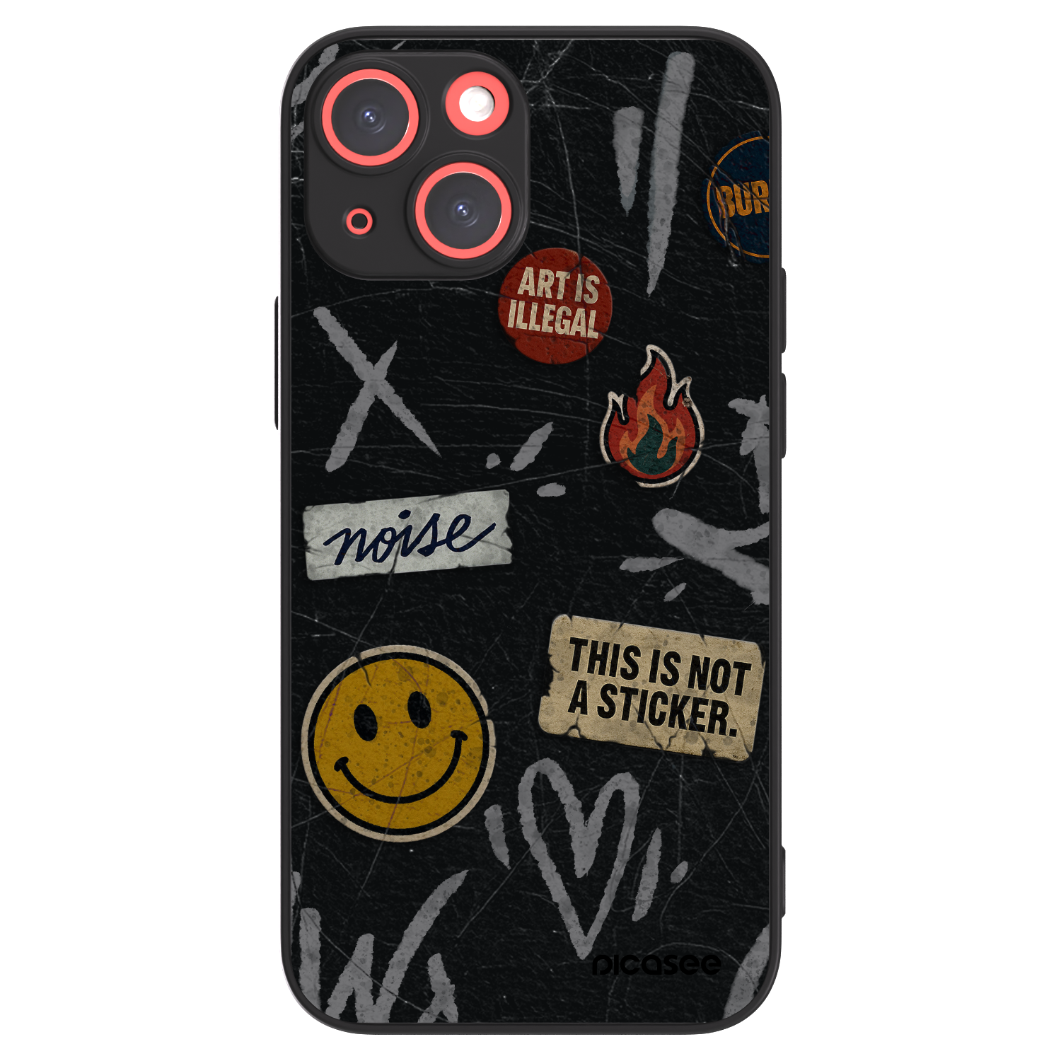 Picasee ULTIMATE CASE MagSafe Apple iPhone 13 mini - készülékre - STICKERS x TAGS