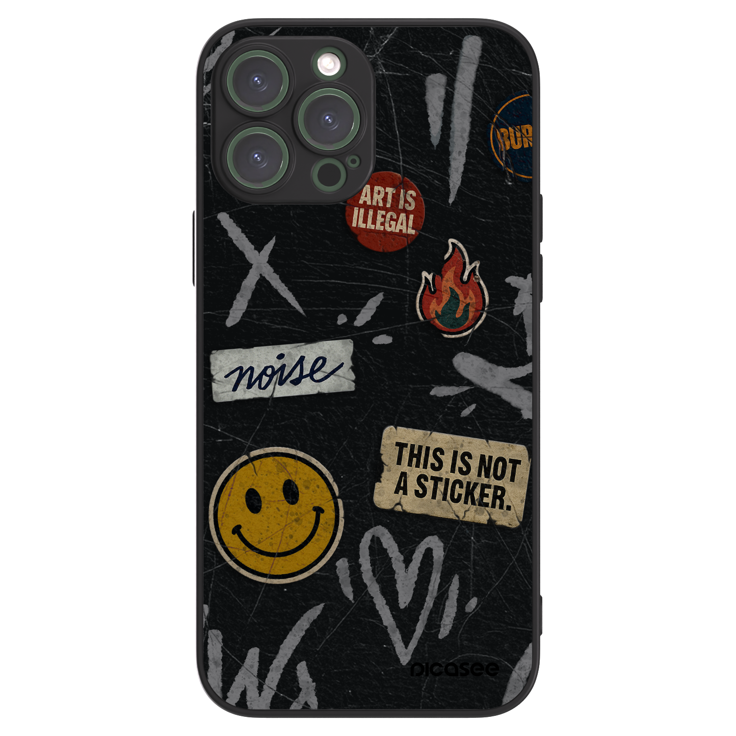Picasee ULTIMATE CASE MagSafe Apple iPhone 13 Pro Max - készülékre - STICKERS x TAGS