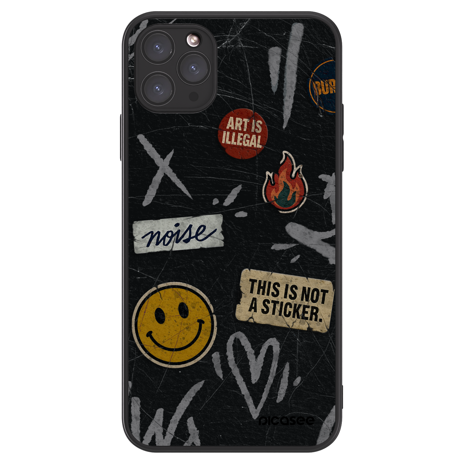 Picasee ULTIMATE CASE MagSafe Apple iPhone 11 Pro Max - készülékre - STICKERS x TAGS