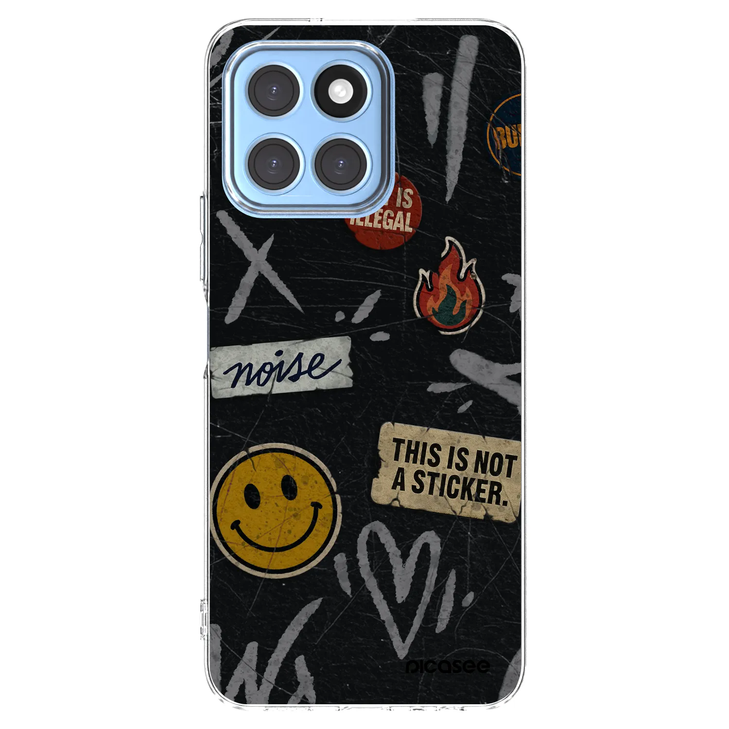 Picasee átlátszó szilikon tok az alábbi mobiltelefonokra Honor X6 - STICKERS x TAGS