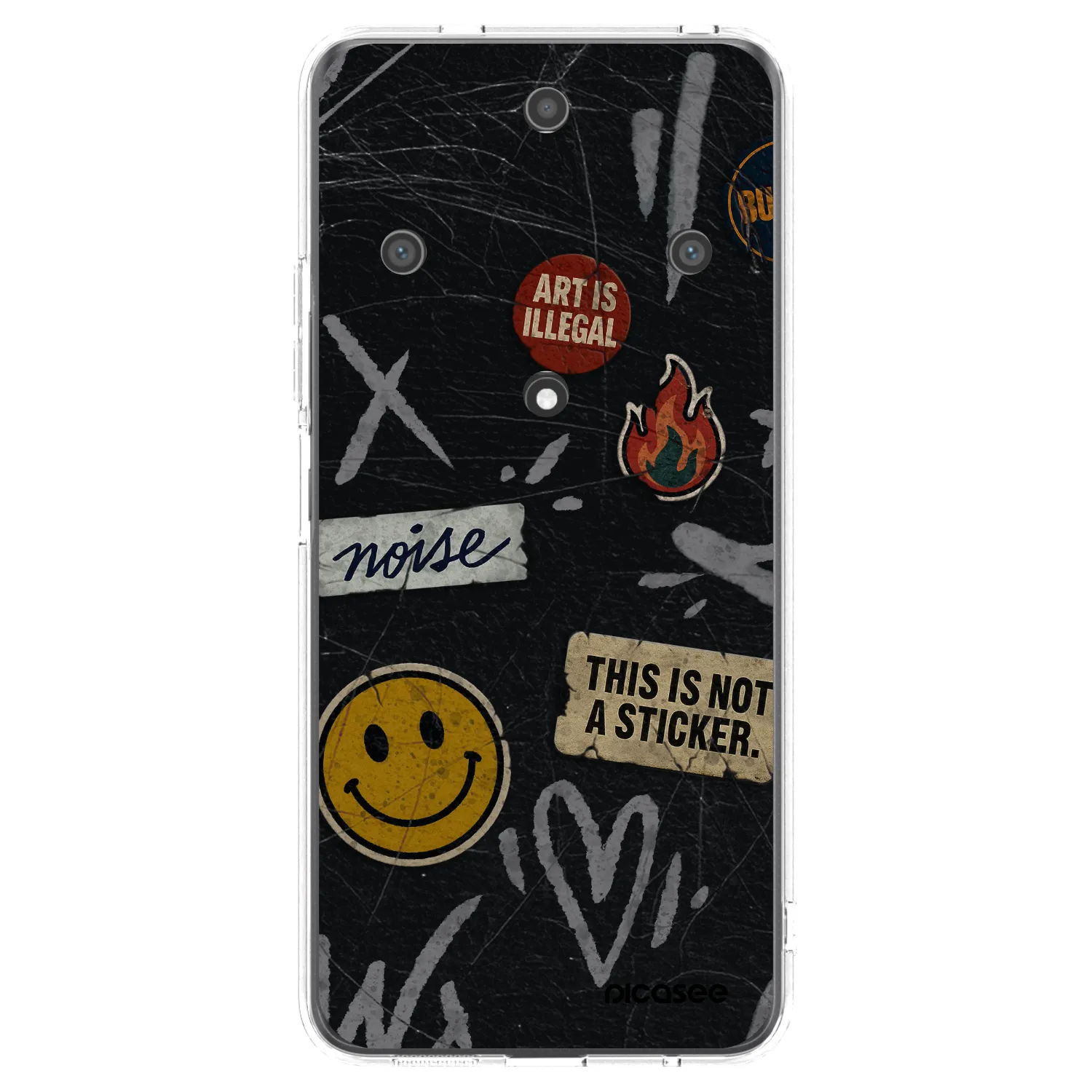 Picasee átlátszó szilikon tok az alábbi mobiltelefonokra Honor Magic5 Lite 5G - STICKERS x TAGS