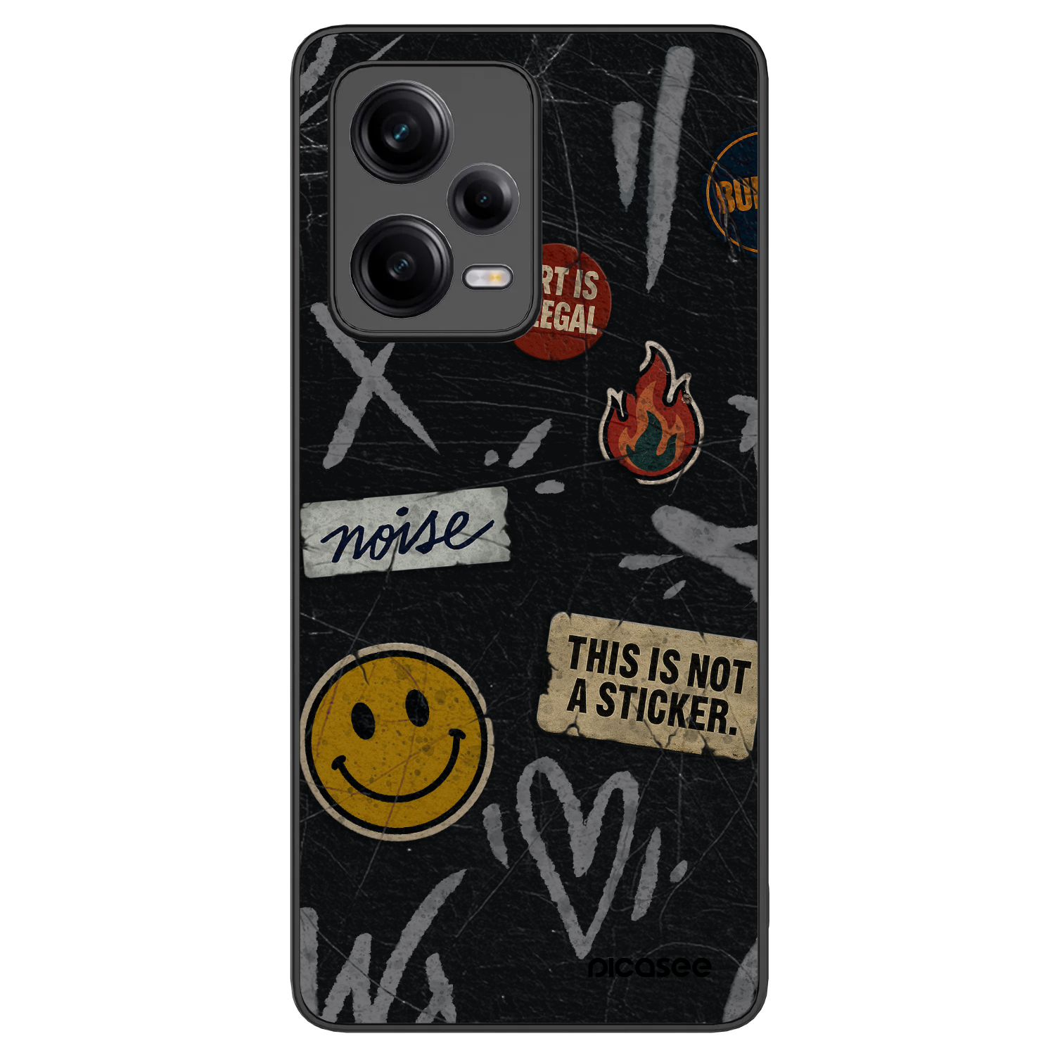 Picasee ULTIMATE CASE Xiaomi Redmi Note 12 Pro 5G - készülékre - STICKERS x TAGS