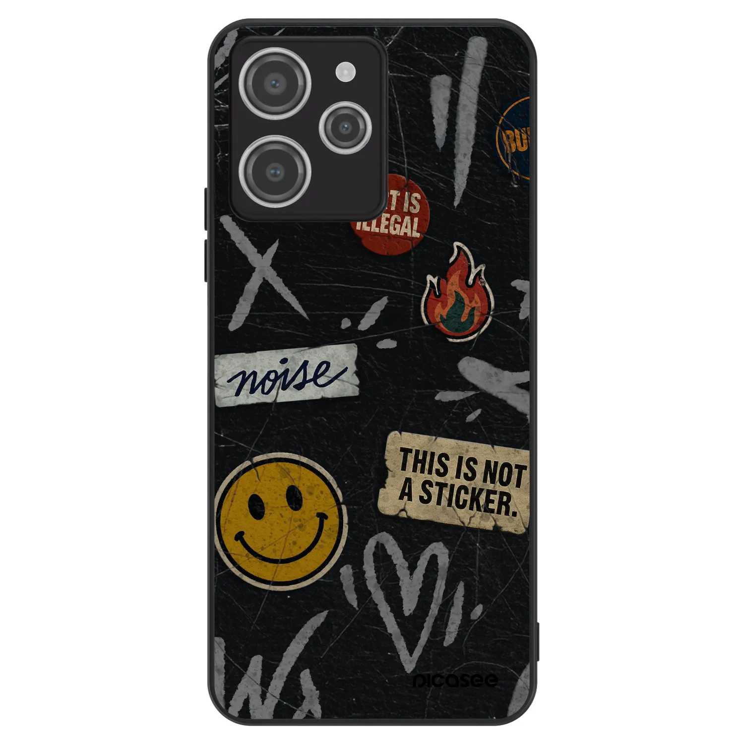 Picasee ULTIMATE CASE Xiaomi Redmi 12 4G - készülékre - STICKERS x TAGS