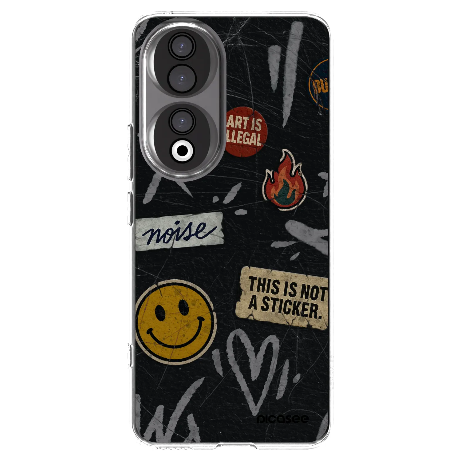 Picasee átlátszó szilikon tok az alábbi mobiltelefonokra Honor 90 5G - STICKERS x TAGS