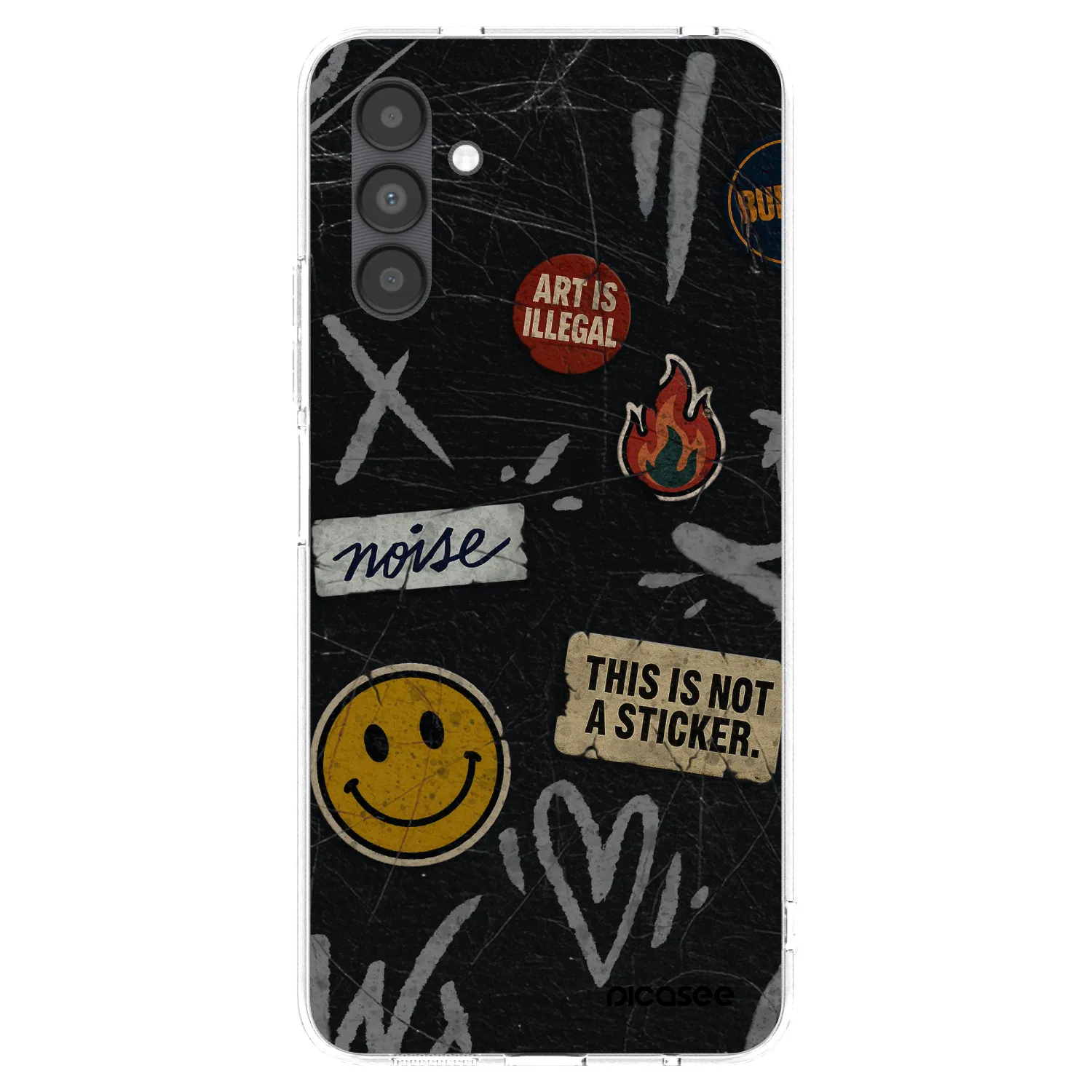 Picasee átlátszó szilikon tok az alábbi mobiltelefonokra Samsung Galaxy A04s A047F - STICKERS x TAGS