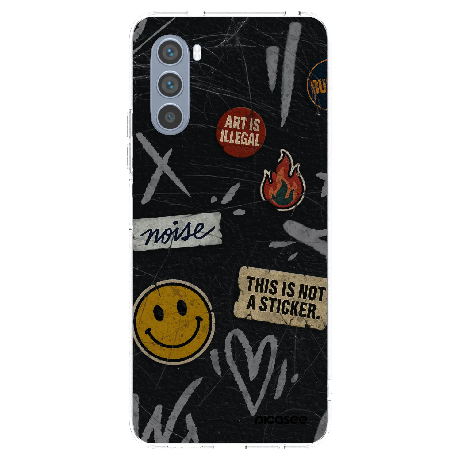 Picasee átlátszó szilikon tok az alábbi mobiltelefonokra Motorola Moto G62 - STICKERS x TAGS