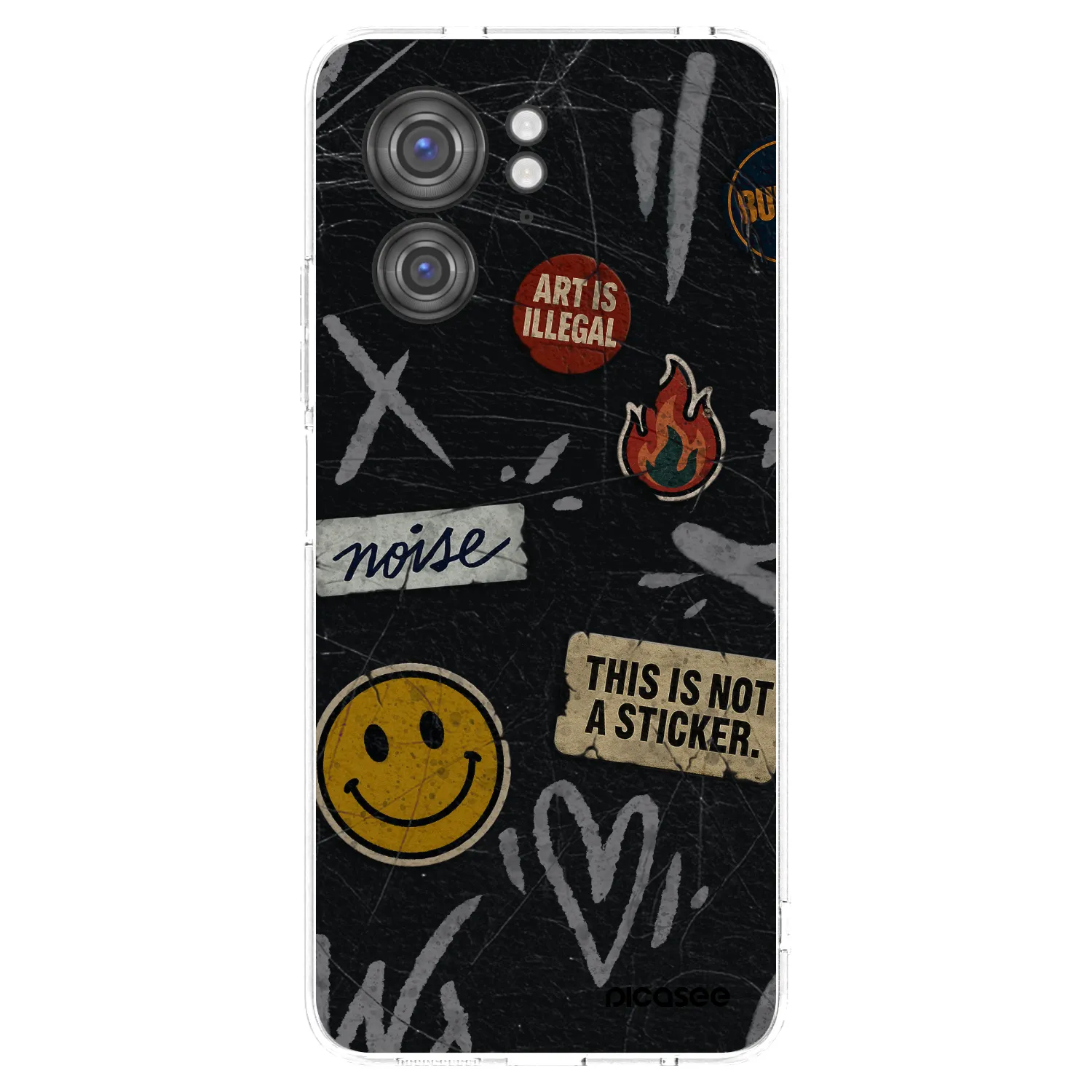 Picasee átlátszó szilikon tok az alábbi mobiltelefonokra Motorola Edge 40 - STICKERS x TAGS