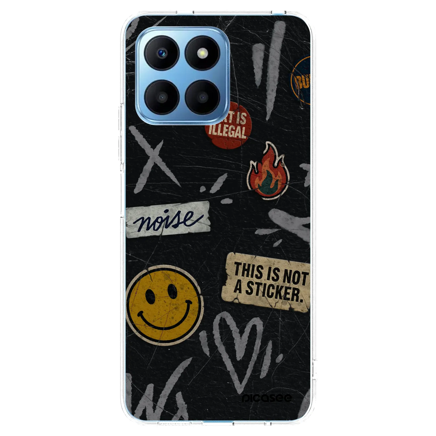 Picasee átlátszó szilikon tok az alábbi mobiltelefonokra Honor 70 Lite - STICKERS x TAGS